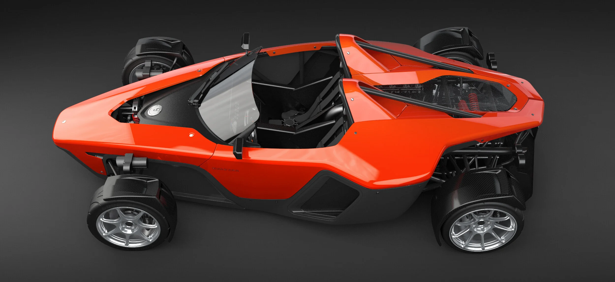 Drakan Spyder Sector 111 Sportscar Design — Zukun Plan
